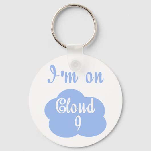 Gekke ben ik op de wolk negen t-shirts en geschenk sleutelhanger (Voorkant)