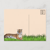 Gekke Bengaalse tijger Briefkaart (Achterkant)