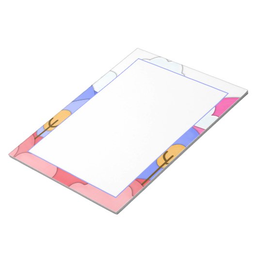 Gekke bergen begrensd notitieblok (Schuin)