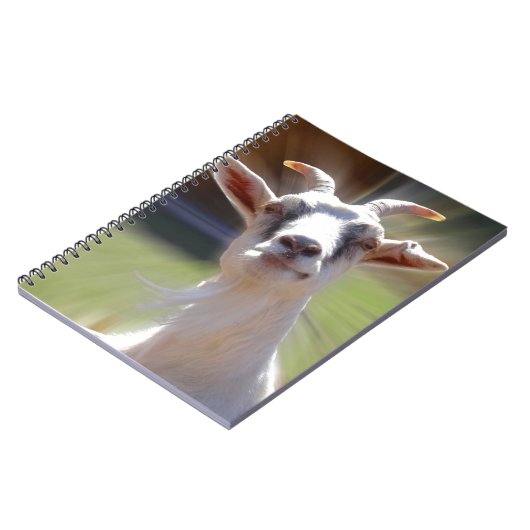 Gekke BillyGoat-foto Notitieboek (Linkerzijde)