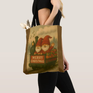 Gekke blije kabouters muziekexpress tote bag
