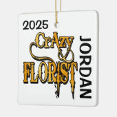 Gekke Bloemist CUSTOM Keramisch Ornament (Links)