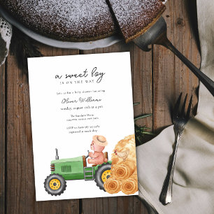 Gekke Boer Trekkertje Teddybeer Baby Shower Kaart