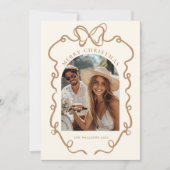 Gekke Boog Boho Familie Foto Kerstmis Feestdagenkaart (Voorkant)