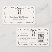 Gekke boog, QR-code Evenementenplanning Visitekaartje (Voorkant / Achterkant)