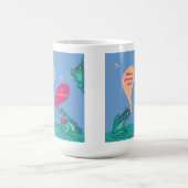 Gekke boomkikkers - blauw & groen koffiemok (Center)