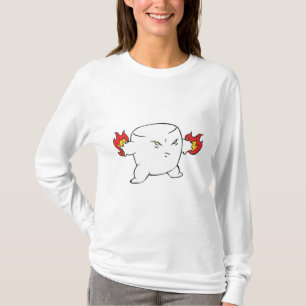 gekke boosaardige marshmallow t-shirt