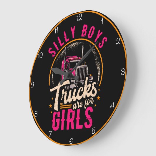 Gekke bootjes zijn voor meisjes grote klok (Hoek)