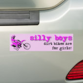 Gekke Boys Dirt Bike Motocross Bumpersticker (Op auto)