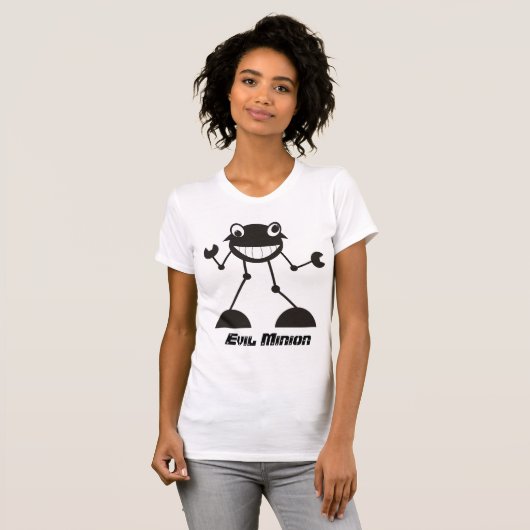 Gekke boze robot - boze minon! t-shirt (Voorkant volledig)