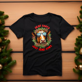 Gekke bril Koe Kerstkrans T-shirt