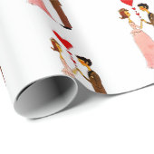 Gekke bruid en bruidegom in Love Wedding Cadeaupapier (Rol Hoek)