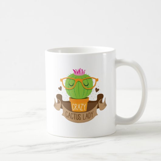 gekke cactus dame banner koffiemok (Rechts)