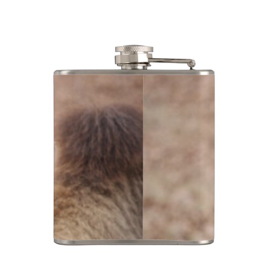 Gekke Camelfoto (Aanpassen) Heupfles (Achterkant)