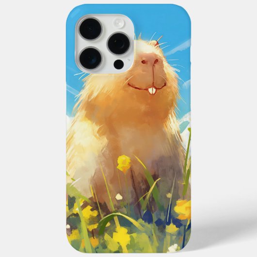 Gekke Capybara Smile Case-Mate iPhone Case (Achterkant)
