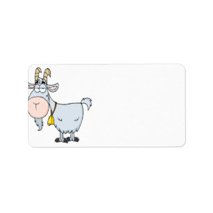 gekke cartoon billy geitenvlees etiket
