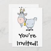 gekke cartoon billy geitenvlees kaart (Voorkant / Achterkant)