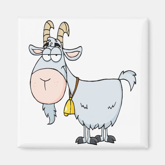 gekke cartoon billy geitenvlees magneet (Voorkant)