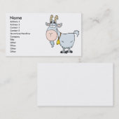 gekke cartoon billy geitenvlees visitekaartje (Voorkant / Achterkant)