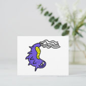 Gekke Cartoon Germ Briefkaart (Staand voorkant)