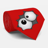 Gekke cartoon ogen stropdas (Opgerold)