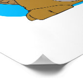 gekke cartoon platypus poster (Hoek)