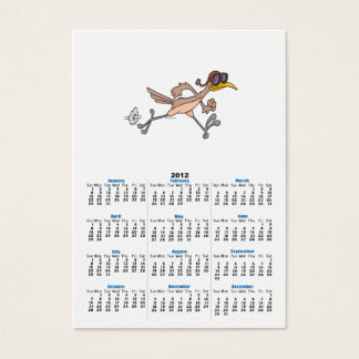 gekke cartoon van landvogels visitekaartjes