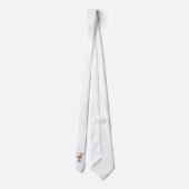 gekke cartoon van langghorn koe stropdas (Achterkant)