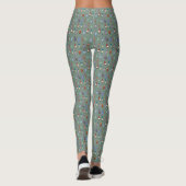 Gekke Cartoon Vogel Patroon Leggings (Achterkant)