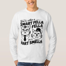 Gekke Cat Sweatshirt Smart Fella of Fart Smella