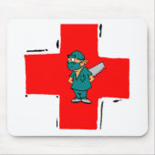 gekke chirurg muismat (Voorkant)