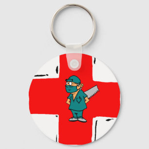 gekke chirurg sleutelhanger