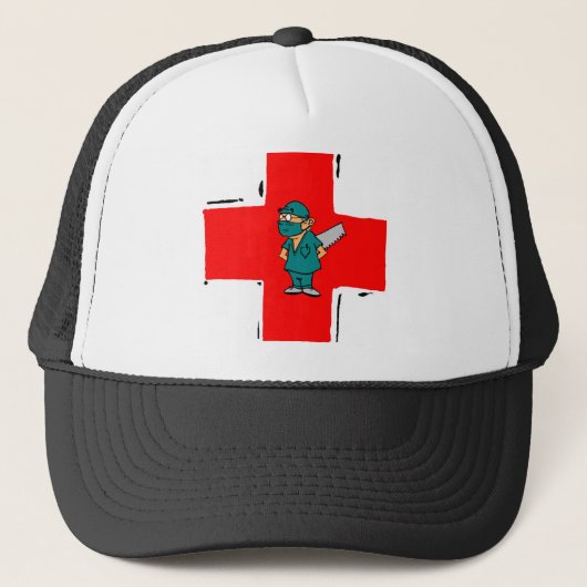gekke chirurg trucker pet (Voorkant)