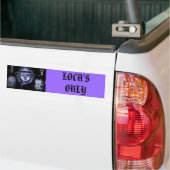gekke chola, LOCA IS ALLEEN Bumpersticker (Op Truck)