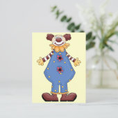 Gekke Circus Clown Briefkaart (Staand voorkant)