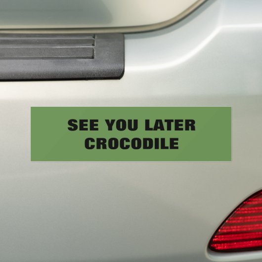 Gekke, corny-, domme bumpersticker (Op auto)