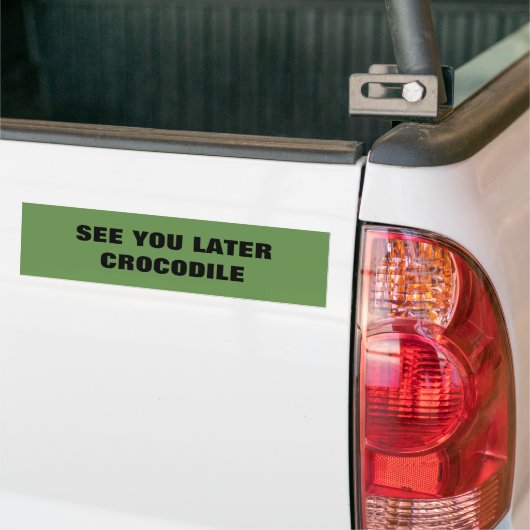 Gekke, corny-, domme bumpersticker (Op Truck)