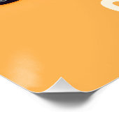 Gekke Cute Giraffe in Savanne Perfect Poster (Hoek)