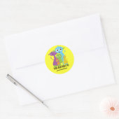 Gekke Cute Monster DEZE BEHOORT TOT Sticker (Envelop)