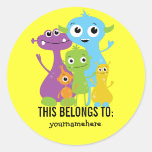 Gekke Cute Monster DEZE BEHOORT TOT Sticker
