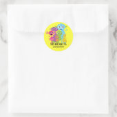 Gekke Cute Monster DEZE BEHOORT TOT Sticker (Tas)