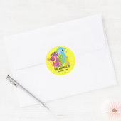 Gekke Cute Monster DEZE BEHOORT TOT Sticker (Envelop)