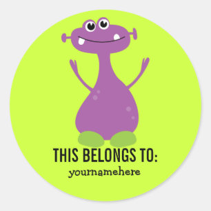 Gekke Cute Monster DEZE BEHOORT TOT Sticker