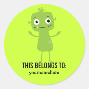 Gekke Cute Monster DEZE BEHOORT TOT Sticker