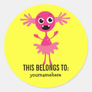 Gekke Cute Monster DEZE BEHOORT TOT Sticker