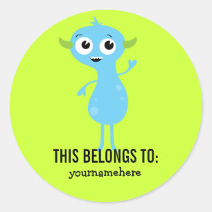Gekke Cute Monster DEZE BEHOORT TOT Sticker