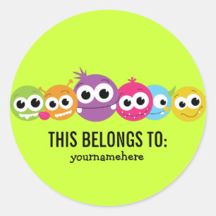 Gekke Cute Monster DEZE BEHOORT TOT Sticker