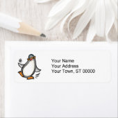 gekke danspinguïn etiket (Insitu)