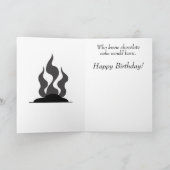 Gekke de verjaardagskaart van de Kat Kaart (Binnen)