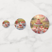 Gekke decadente Strawberry Shortcake party Confetti (Achterkanten)